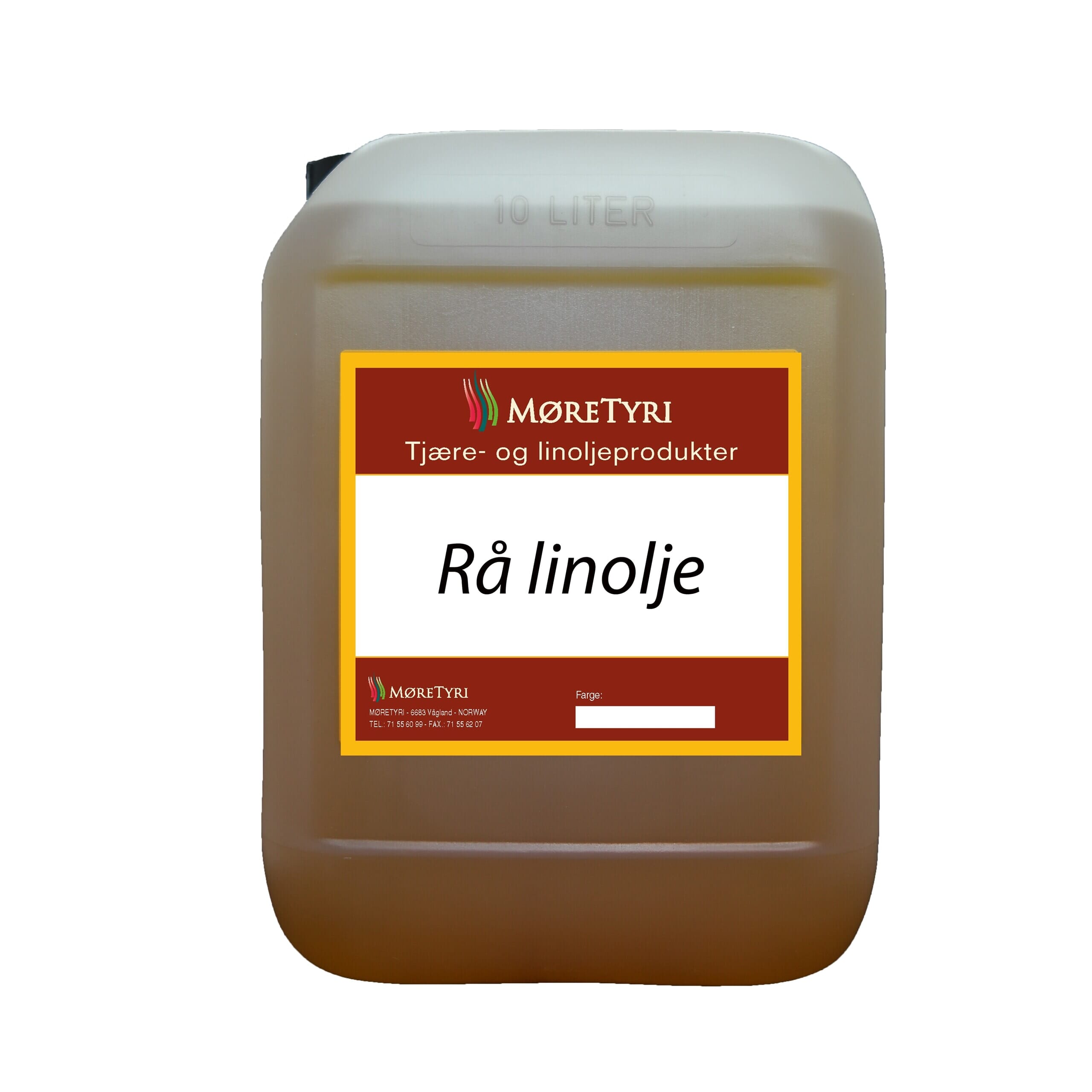 Rå linolje á 10L - Møretyri - Nettbutikk